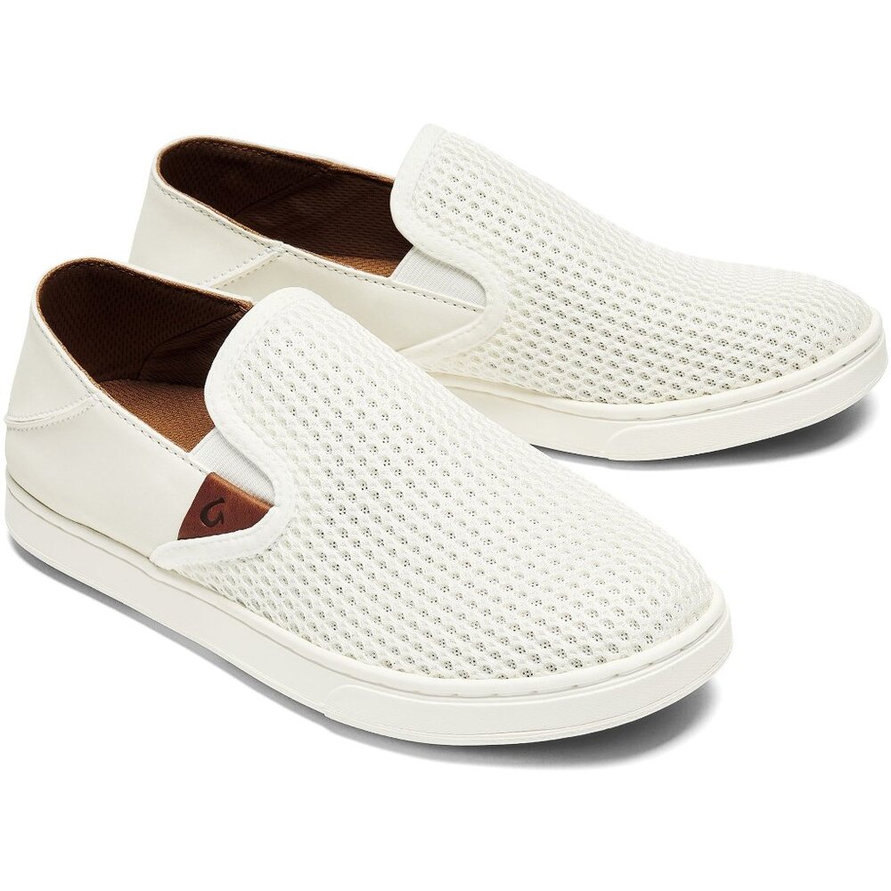OluKai Pehuea Slip-On Shoes in Bright White (Size 9)